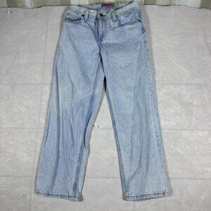 Empyre Straight Leg Jeans Womens Blue Light Wash Five Pockets Outdoor Size 25
